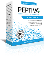 Bottle of Peptiva<sup>®</sup> Vegetarian Digestive Enzymes + Prodigest